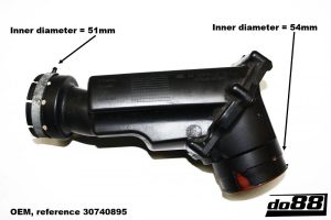 ท่อยางซิลิโคน do88 สำหรับ Volvo V70/XC70/S60/XC90 D5 2.4D 05-14 Turbo outlet