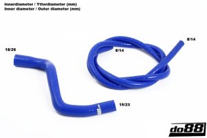 ท่อน้ำหล่อเย็น do88 สีน้ำเงิน สำหรับ Volvo V70N/S60 01-08