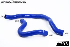 ท่อน้ำหล่อเย็น do88 สีดำ สำหรับ Volvo V70N/S60 02-08