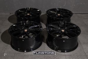 ล้อ Custom forged ลาย Turbo GT สำหรับ Porsche Cayenne E3.2 ขอบ 22 5-130 สี Gloss Black