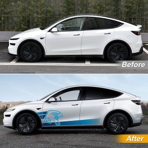 สติกเกอร์ตกแต่ง Hansshow Tesla Model Y Juniper (HEAD)