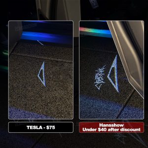 ไฟส่องพื้นต้อนรับ ประตู Hansshow Tesla Cybertruck (แบบที่ 2)