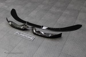 ลิ้นหน้า BMW F20 Series 1 LCI ทรง M Performance สีดำเงา