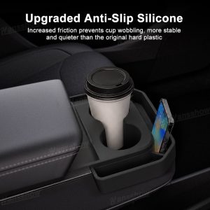 กล่องเก็บของในรถ คอนโซลกลาง Hansshow Tesla Model Y Juniper (SHAKE ANTI SLIP)