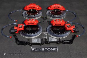 ชุดเบรค Brembo สำหรับ Xpeng G6 สีแดง