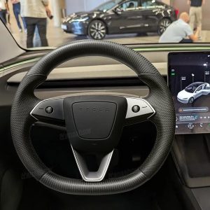 พวงมาลัย พวงมาลัย Hansshow Tesla Model 3 Highland (REPLACEMENT PERFORATED D-SHAPED)