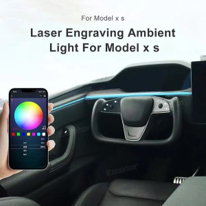 ไฟแอมเบียนต์ Hansshow Tesla Model X (128-COLORS CARVING LASER)