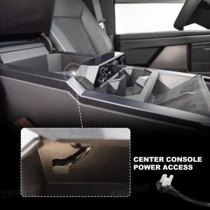 กล่องเก็บของในรถ คอนโซลกลาง Hansshow Tesla Cybertruck (RETRACTABLE CHARGING PD/QC3.0)