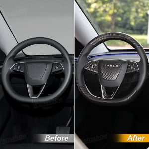 พวงมาลัย พวงมาลัย Hansshow Tesla Model Y Juniper (BUTTON COVERS FRAME)