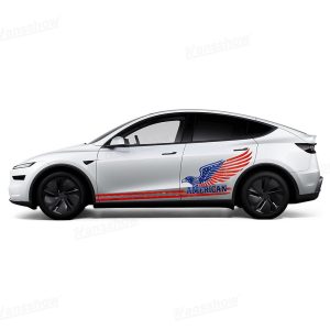 สติกเกอร์ตกแต่ง Hansshow Tesla Model Y Juniper (PATRIOTIC AMERICAN GRAPHIC)