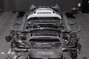 ชุดแปลงโฉมรอบคัน สำหรับ Porsche Cayenne 958.1 เป็น Cayenne 9Y0.2 หน้า TURBO หลัง Sport Design