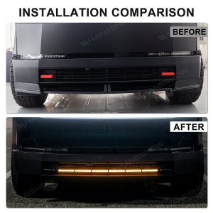 灯光 LED 杠 RGB 下格栅 Hansshow Tesla Cybertruck(OFF-ROAD GRILLE INSERT)