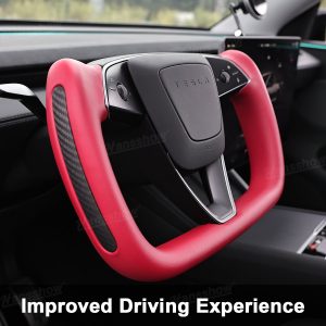พวงมาลัย พวงมาลัย Hansshow Tesla Model Y Juniper Highland (JUNIPER RED 3)