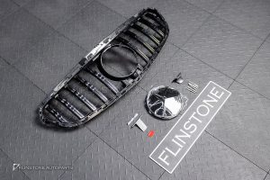 กระจังหน้า พร้อม ดาว สำหรับ W212 E-Class ทรง GT สี Convex Star