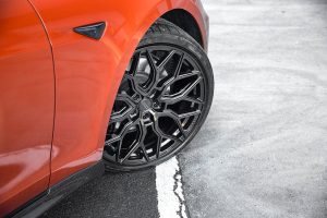 สเกิร์ตข้าง Carbon Fiber สำหรับ Tesla Model S ทรง URBAN