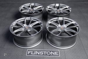 ล้อ Custom forged สำหรับ PORSCHE CAYENNE 9Y0.2 ทรง TURBO GT สีเทาขอบ 21 5-130