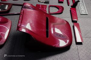 ชุดภายใน Carbon Fiber สำหรับ W464 G-Class สีแดง