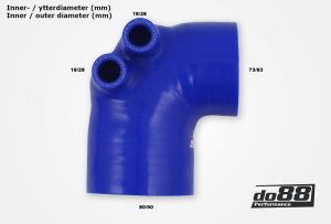 สเปเซอร์ลิ้นปีกผีเสื้อ do88 สีน้ำเงิน สำหรับ BMW 325 328 M3 E36 1990-1999