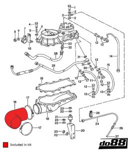 ท่อไอดี do88 สำหรับ Porsche 930 Turbo