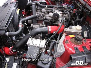 ท่อแรงดัน do88 สีน้ำเงิน สำหรับ Volvo 740/940 Turbo 92-98