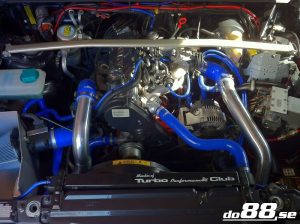 สเปเซอร์ลิ้นปีกผีเสื้อ do88 สีน้ำเงิน สำหรับ Volvo 7/940 Turbo Center Connection