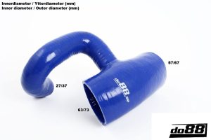 สเปเซอร์ลิ้นปีกผีเสื้อ do88 สีดำ สำหรับ Volvo 850/S70/V70 Turbo 94-98