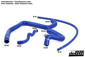 ท่อน้ำหล่อเย็น do88 สีดำ สำหรับ Volvo S40/V40 2.0T/T4 98-04