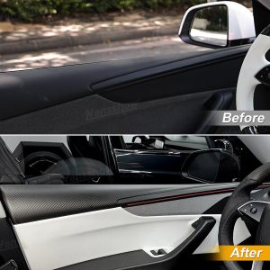 ชิ้นส่วนคาร์บอน ประตู Hansshow Tesla Model Y Juniper (OVERSIZED EXTENDED OVERLAYS)