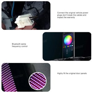 ไฟแอมเบียนต์ Hansshow Tesla Model X (128-COLORS CARVING LASER)