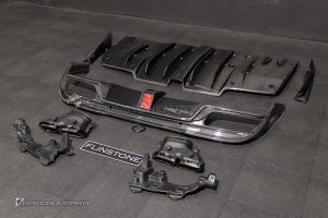 ชุดดิฟฟิวเซอร์ พร้อม ปลายท่อ Carbon Fiber สำหรับ W205 C-Class ทรง IMP
