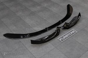 ลิ้นหน้า BMW F20 Series 1 LCI ทรง M Performance สีดำเงา