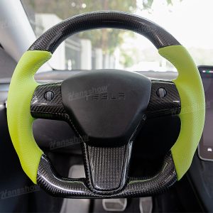 พวงมาลัย พวงมาลัย Hansshow Tesla Model Y (GREEN)