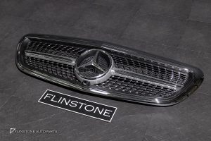 กระจังหน้า Mercedes Benz สำหรับ W213 E-Class ทรง Diamond สำหรับรถ exclusive สีโครเมี่ยม