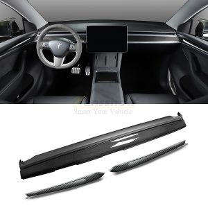 ชิ้นส่วนคาร์บอน คอนโซลหน้า Hansshow Tesla Model Y
