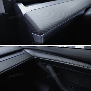 ชุดกันรอย คอนโซลหน้า Hansshow Tesla Model Y (FRONT DOOR 3/Y)