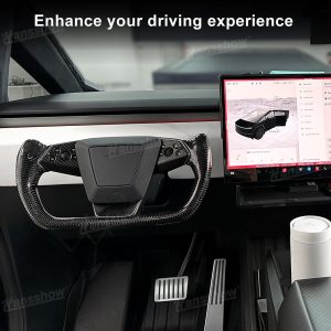 พวงมาลัย พวงมาลัย Hansshow Tesla Cybertruck (HEATING MOLDED)