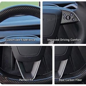 พวงมาลัย พวงมาลัย Hansshow Tesla Model 3 Highland (BREATHABLE INTERIOR NON-SLIP)