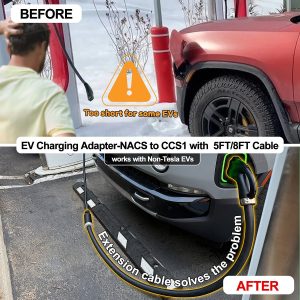 อุปกรณ์ชาร์จไฟฟ้า Hansshow Rivian R1T/R1S (LIGHTNING/R1T/R1S/IONIQ 5/EV6/EV9/POLESTAR MACH-E/F-150)