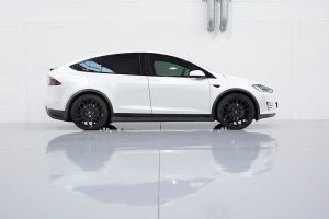 สเกิร์ตข้าง Carbon Fiber สำหรับ Tesla Model X ทรง URBAN