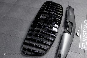 กระจังหน้า สำหรับ W167 GLS-Class Facelift ทรง GT สีดำเงา