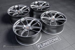 ล้อ Custom forged สำหรับ PORSCHE CAYENNE 9Y0.2 ทรง TURBO GT สีเทาขอบ 21 5-130
