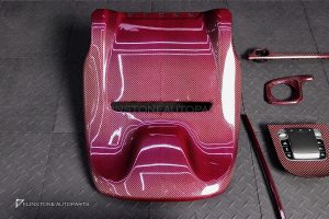 ชุดภายใน Carbon Fiber สำหรับ W464 G-Class สีแดง