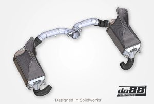 ชุดท่อยางซิลิโคนครบชุด do88 สำหรับ Porsche 911 Turbo (997.1) Silver