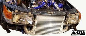 ท่อยางซิลิโคน do88 สีน้ำเงิน สำหรับ FMIC SAAB 900 Turbo 1987-1993, Blue