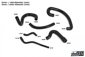 ท่อยางซิลิโคน do88 สำหรับ Porsche 964 Turbo K Jetronic