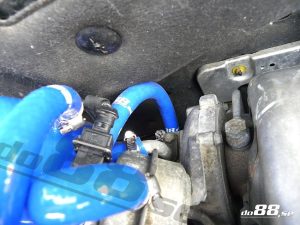 ท่อยางซิลิโคน do88 สีน้ำเงิน สำหรับ SAAB 9-3 2.0T 2003- Solenoid valve & crankvent
