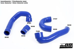 ท่อแรงดัน do88 สีน้ำเงิน สำหรับ SAAB 9-3 2.0T 2003
