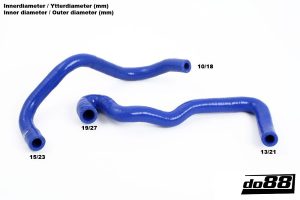 ท่อยางซิลิโคน do88 สีน้ำเงิน สำหรับ SAAB 9-5 98-03 & 9-3 T7 99-03 Crankcase vent