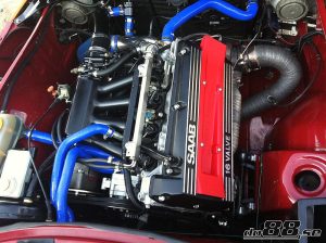 ท่อน้ำหล่อเย็น do88 สีน้ำเงิน สำหรับ SAAB 900 Turbo 16 84-93