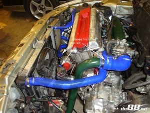ท่อแรงดัน do88 สีน้ำเงิน สำหรับ SAAB 9000 Turbo 91-98